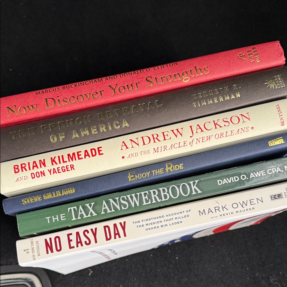 Stack of Assorted Hardcover Books - Red, Brown, Cream, Blue, Green, White